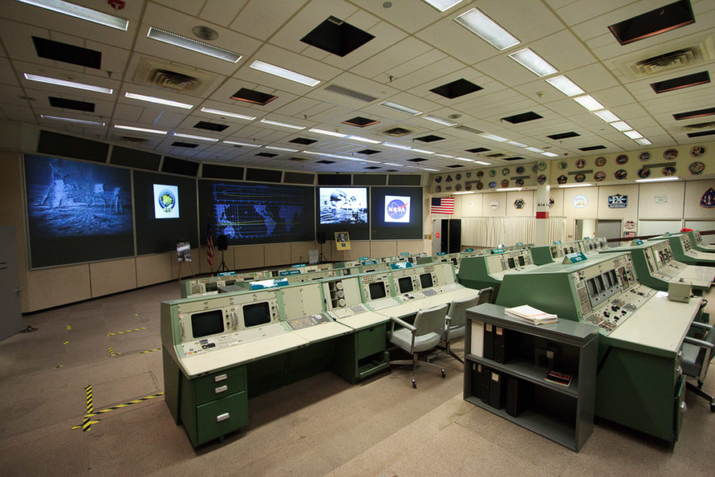 missions operations control room at JSC